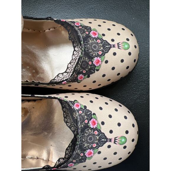 Hot Chocolate Designs Chocolaticas Doris Polka Dot Mary Jane Heels Size 41/US 11 - Picture 10 of 13